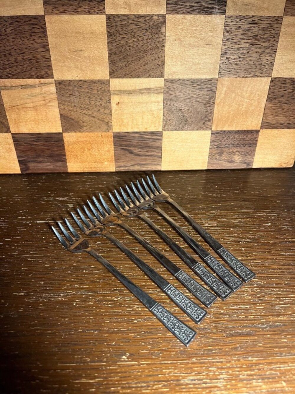 Retro Pickle Forks Set of 6 A118
